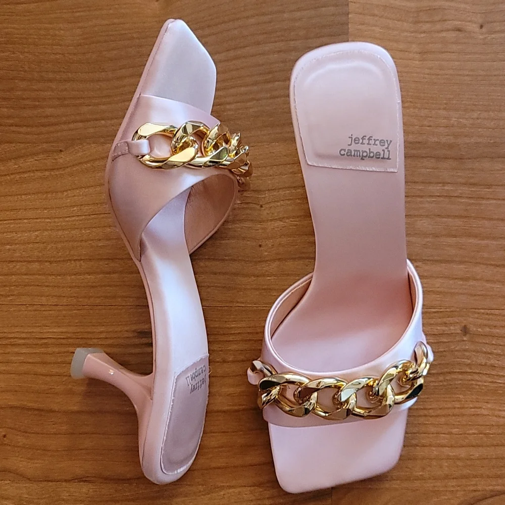 JEFFREY CAMPBELL Mr Big Chain Slide Sandal - Picture 5 of 7